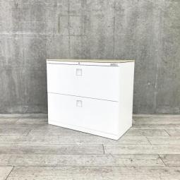 【西】～木目のぬくもりで、オフィスに上質感を～【オカムラ】【レクトライン】【ホワイト】【天板が木目調】【チェア】【椅子】【イス】【事務椅子】【デスク】【机】【書庫】【書棚】【棚】【ラック】【収納】【格安】【安い】【メーカー】【レイアウト変更】【模様替え】