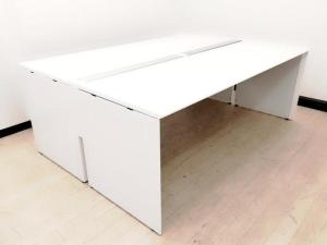 【オフィスのレイアウトと働き方をもっと自由に！　コクヨ製の大人気フリーアドレスデスク！】■コクヨ　■ホワイト　■W2400　■ワークヴィスタ　■フリーアドレスデスク　■ABW　■自由席