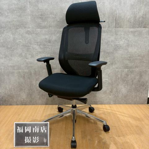 【中古】シルフィーメッシュ  オカムラ（okamura） 肘付ハイバックチェア