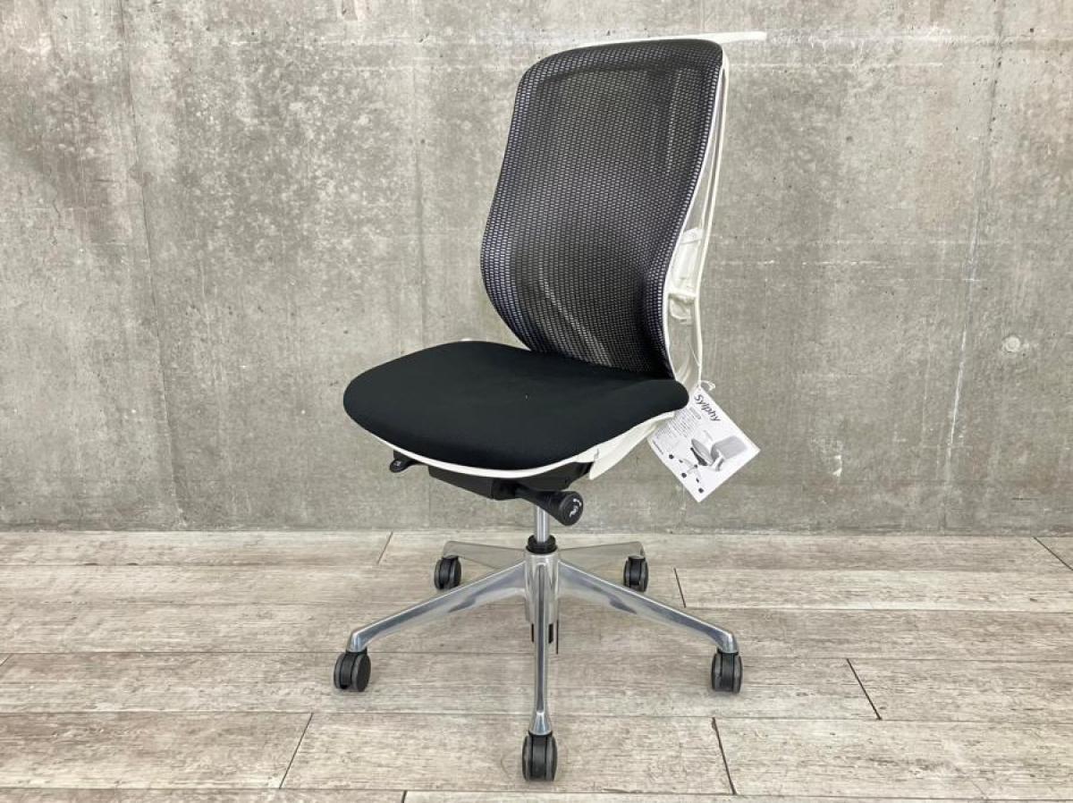 中古】シルフィーメッシュ オカムラ/okamura 肘無ハイバックチェア