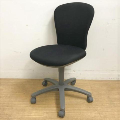 コクヨ レグノ2 肘無しローバックモデル ブラック×グレーシェル 定番オフィスチェア スタンダードな製品【愛知・名古屋・豊田・静岡・浜松】