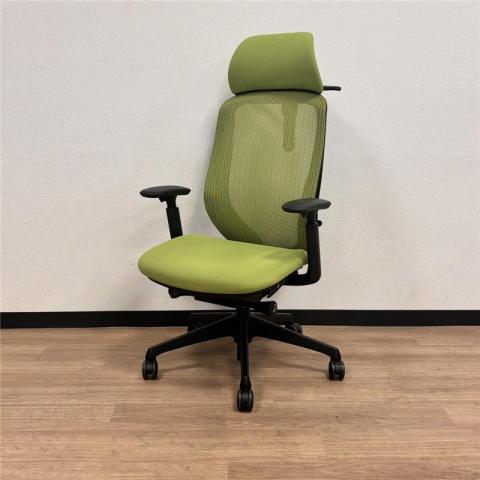 【中古】シルフィーメッシュ  オカムラ（okamura） 肘付ハイバックチェア