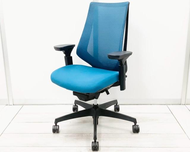 【中古】デュオラ メッシュ CRSG3000E6N コクヨ（KOKUYO） 肘付ハイバックチェア