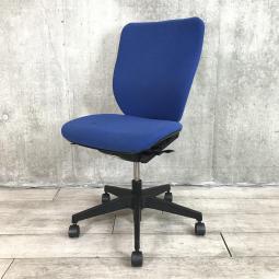 【関東倉庫在庫品】【腰にフィットするランバーサポート!身体にやさしい!】【在庫入替セール品】■イトーキ製 プラオ 肘なしハイバックチェア ■ブルー【弊社使用欄:A01019714】【ECBMC】