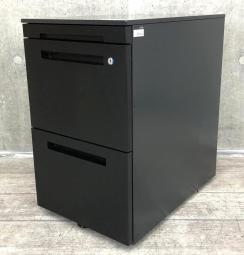 ☆H650mm!【使いやすさを追求したスタイリッシュなデザイン!】■イトーキ シーゼットアールシリーズ 3段ワゴン ブラック ■ファイル書類をしっかり収納!【インサイドワゴン】【ハイワゴン】【ITOKI CZR】