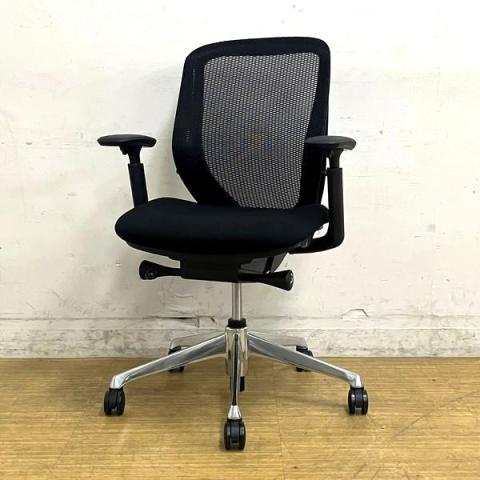 【中古】シルフィーメッシュ C681BR FMP1 オカムラ（okamura） 肘付ローバックチェア