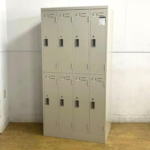 【中古】LKロッカー LK-8F1C コクヨ（KOKUYO） 8人用更衣ロッカー