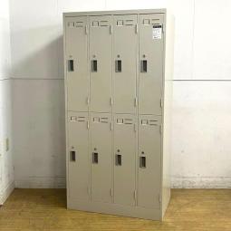 コクヨ　LKロッカー　8人用　シリンダー錠　鍵付き　ニューグレー　大容量のロッカーをお探しの方に 外部倉庫在庫