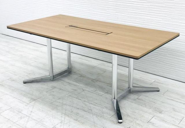 【中古】ラティオⅡ  オカムラ（okamura） ミーティングテーブル（会議机）