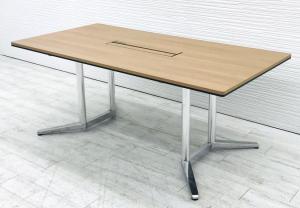 【待望の入荷！】大人気定価20万以上のテーブル！配線カバー付きです！W1800mm   外部倉庫在庫