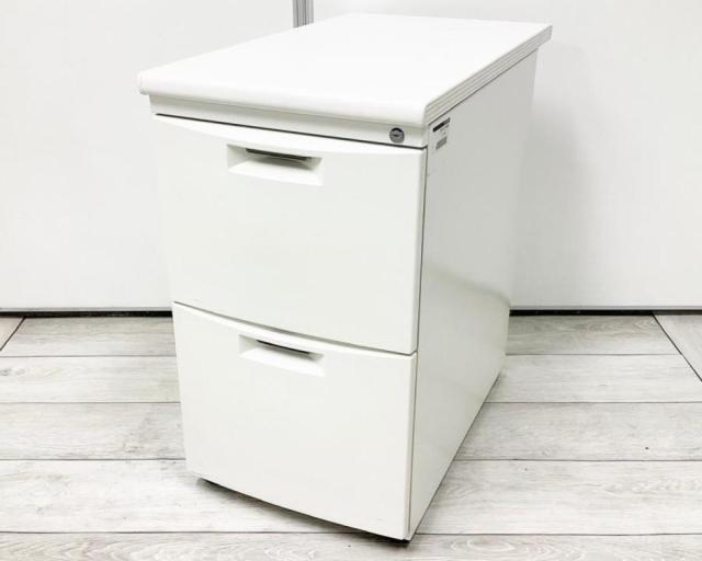 【中古】CZシリーズ CZN-047LBB-W9W9 イトーキ（ITOKI） 脇机2段