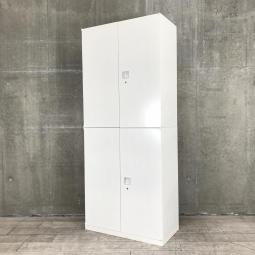 【在庫お探しいたします！/予約依頼商品】オカムラ製のハイキャビネット(両開き＋両開き)【レクトラインシリーズ】　＊良品を格安で！「オフィスバスターズ福岡南店」は、福岡を拠点として、全国へ中古オフィス用品・オフィス家具を提供しております。