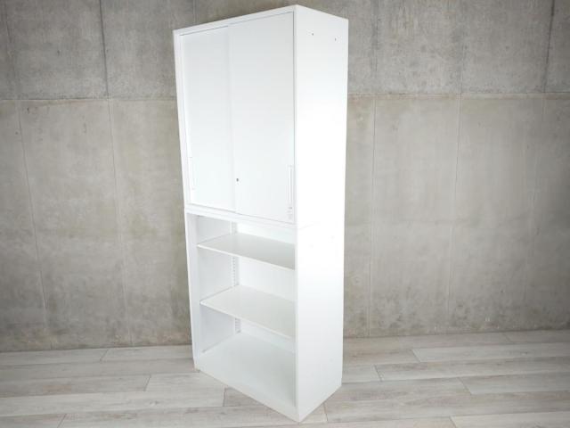 【在庫お探しいたします！/予約依頼商品】コクヨ製のハイキャビネット(引違書庫＋オープン書庫)【エディアシリーズ】　＊良品を格安で！「オフィスバスターズ福岡南店」は、福岡を拠点として、全国へ中古オフィス用品・オフィス家具を提供しております。