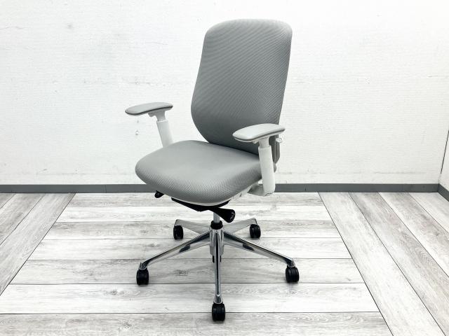 【中古】シルフィー C687BW FSG3 オカムラ（okamura） 肘付ハイバックチェア