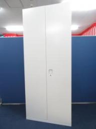 【省スペースに大量収納!オフィスの書類をまとめて整理!】■オカムラ製 両開き書庫 W900×D450×H2150mm ■レクトラインシリーズ ホワイト【Okamura Rectline】