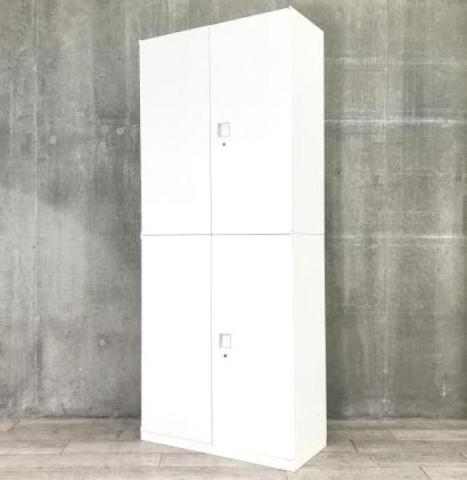 【中古】レクトライン  オカムラ（okamura） ハイキャビネット／両開き＋両開き