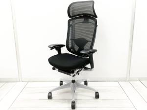 【2020年製】【世界で認められた革新的タスクチェア!人間工学に基づいた快適な座り心地を実現!】/オススメ(おすすめ) /人気商品■オカムラ(okamura)製 コンテッサ セコンダ ハイバック肘付き 可動肘 背メッシュ ランバー付き ヘッドレスト付き ブラック