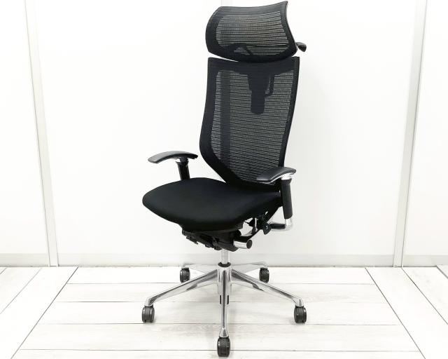 【中古】バロンチェア CP82BR　FDF1 オカムラ（okamura） 肘付ハイバックチェア