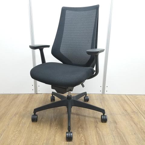 【中古】デュオラ メッシュ  コクヨ（KOKUYO） 肘付ハイバックチェア