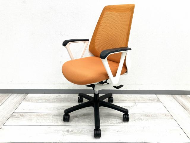 【中古】ノナ KZ-330JB-W9D3 イトーキ（ITOKI） 肘付ローバックチェア