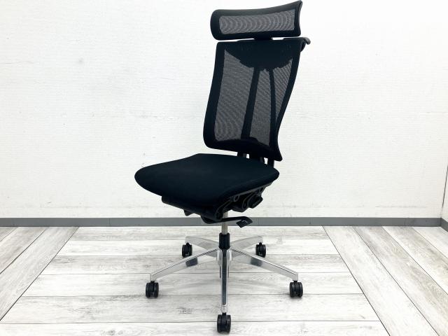 【中古】セレーオチェア KF-530JB-ZTT1 イトーキ（ITOKI） 肘無ハイバックチェア