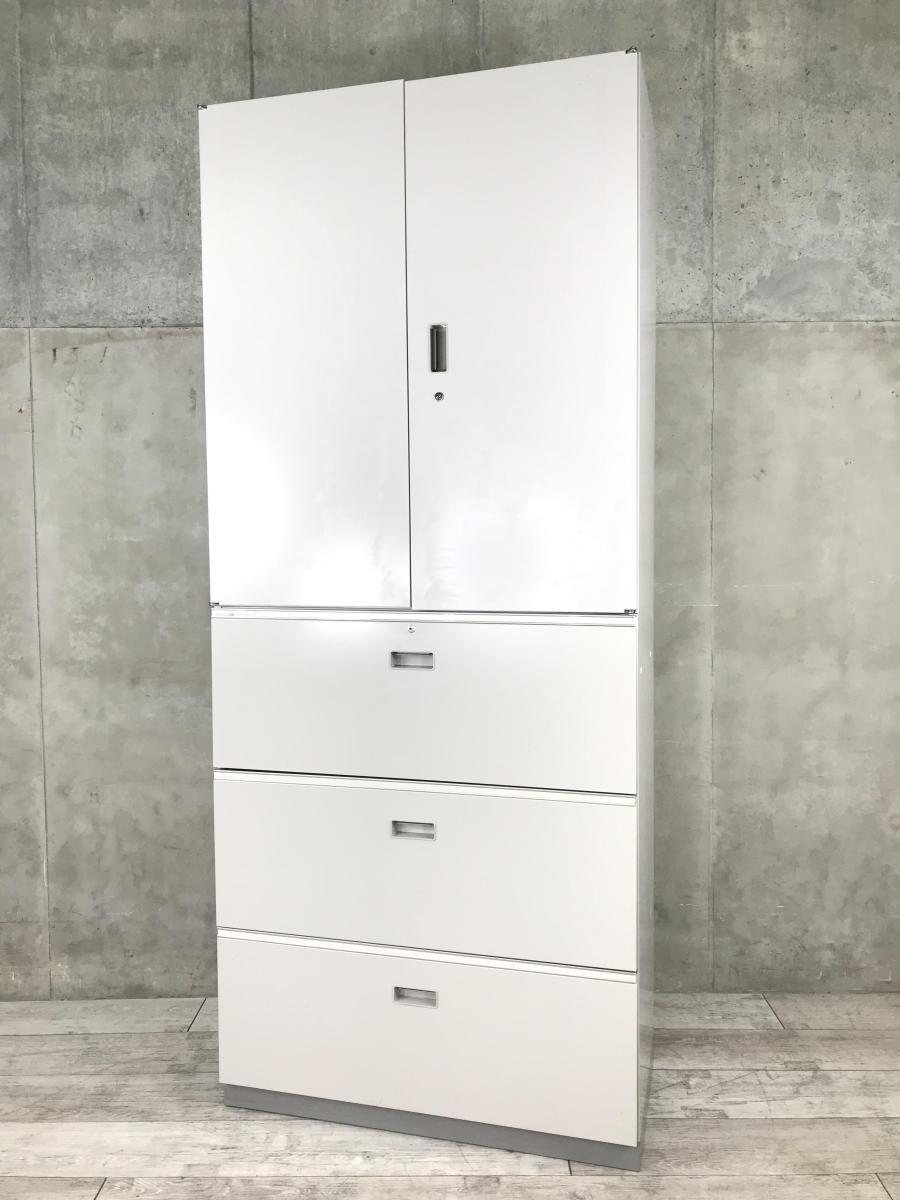 【在庫お探しいたします！/予約依頼商品】イトーキ製のハイキャビネット(両開き書庫＋3段ラテラル書庫)【シンラインシリーズ/ニューグレー色】　＊良品を格安で！「オフィスバスターズ福岡南店」は、福岡を拠点として、全国へ中古オフィス用品・オフィス家具を提供しております
                        シンライン
                                    中古
            