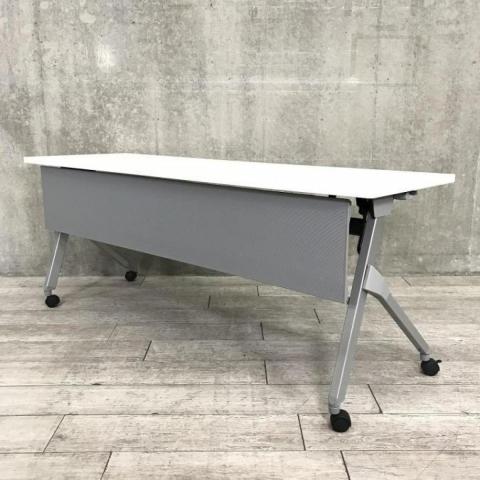 【中古】フラプター 81F1AB-MG99 オカムラ（okamura） スタックテーブル(長机/折りたたみ/会議用)