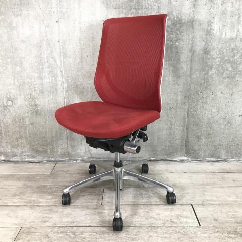 【中古】ゼファー（メッシュ）  オカムラ（okamura） 肘無ハイバックチェア
