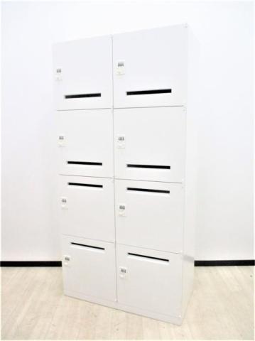 【中古】レクトラインロッカー 4BM33Y-ZA75 オカムラ（okamura） 8人用パーソナルロッカー