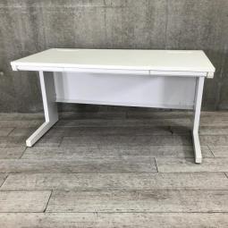 【広々としたワークスペース！横幅1400㎜！コスパで選ぶならコレ！国内産のベーシックなオフィスデスク】■イナバ(INABA)製　デュエナシリーズ　平机　事務机　W1400×D700㎜　引き出し付　■色：ホワイト【弊社使用欄：A01044386】【ID】