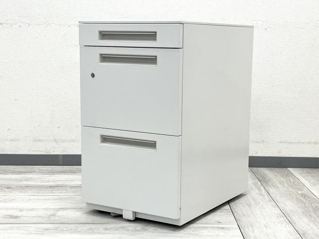 【中古】Sワゴン シリーズ 286541　SワゴンA4-3-680CK　OW イナバ（INABA) ワゴン3段