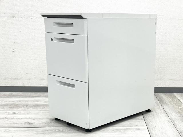 【中古】iSシリーズ SDE-ISN47CASAW コクヨ（KOKUYO） 脇机3段