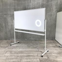 【キャスター付きで移動らくらく！広々サイズの幅1880㎜！自立式両面ホワイトボード！】■プラス(PLUS)製　VSシリーズ　ホワイトボード　自立式　両面タイプ　W1880×H1800㎜(ボードサイズ：W1800×H900㎜)　■キャスター付　■ホワイト