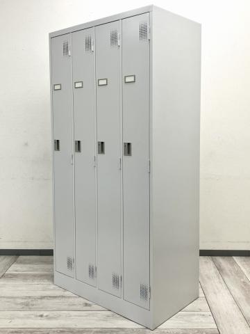 【中古】TLKロッカー TLK-S4 豊国工業 4人用更衣ロッカー