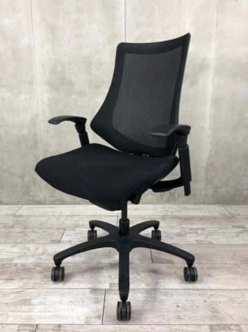 【中古】エフメッシュ  イトーキ（ITOKI） 肘付ハイバックチェア
