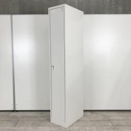 【移転や増員にオススメ！掃除用具入れとしてもお使いいただけます！】■イトーキ(ITOKI)製　WNシリーズ　1人用更衣ロッカー　W315×D515㎜　■ホワイト　■シリンダー錠　【スリムタイプで省スペースに設置可能】【弊社使用欄：A01049765】