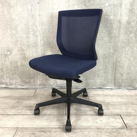 【中古】エスクードメッシュ C431ZR　FHB4 オカムラ（okamura） 肘無ローバックチェア