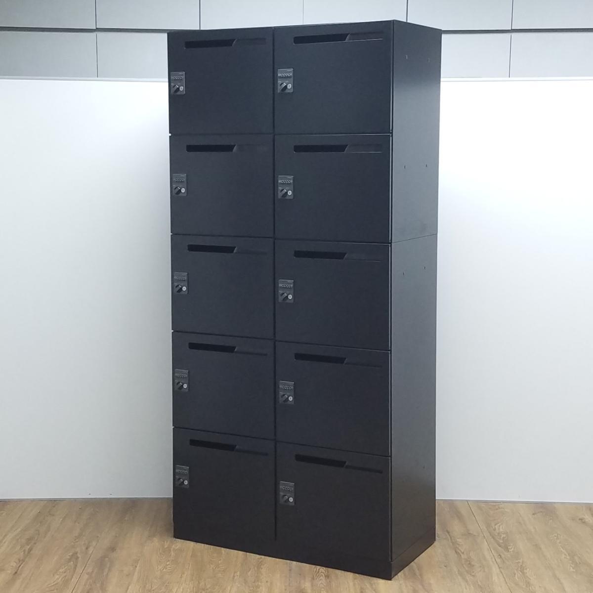 ★コクヨ製　イノン(iNON)　ブラック　W900xD450xH1910サイズ　10人用　パーソナルロッカー　投函口有り　ダイヤル　フリーアドレスオフィスに最適！　10人用パーソナルロッカー！！※非常は解除キーは付属しておりません。
                        iNON
                                    中古
            