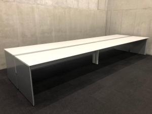 【関西倉庫在庫品】■コクヨ/ワークヴィスタ　フリーアドレスデスク　W4800mm×D1400mm　■ホワイト×シルバー脚