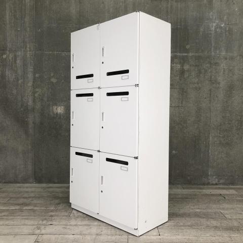【中古】シンラインロッカー HCN-189HSNE-W9 イトーキ（ITOKI） 6人用パーソナルロッカー