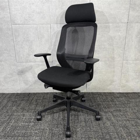 【中古】シルフィーメッシュ  オカムラ（okamura） 肘付ハイバックチェア