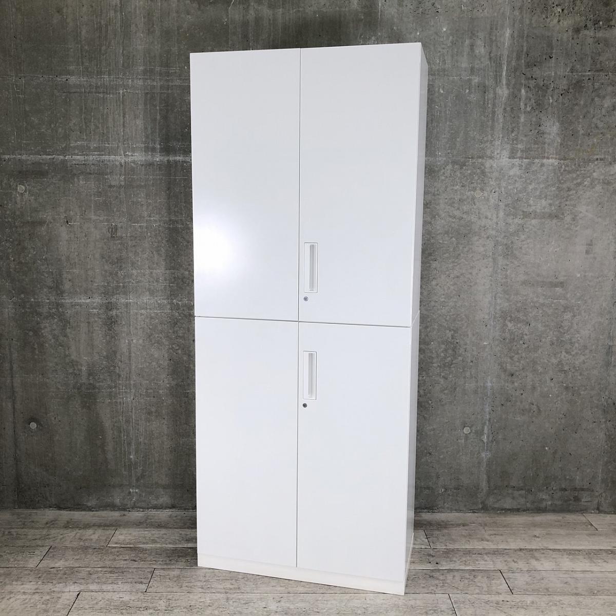 【関西倉庫在庫品】【売れてます！】【定価約17万円】【観音開きですべての書類を見渡せ、必要な書類がラクに取り出せる！人気の書庫セット！】■コクヨ（KOKUYO）製　エディア（EDIA）シリーズ　上下両開き書庫セット　ハイキャビネット　H2150㎜　■ホワイト　■シリンダー錠【弊社使用欄：A01050432】
                        エディア
                                    中古
            