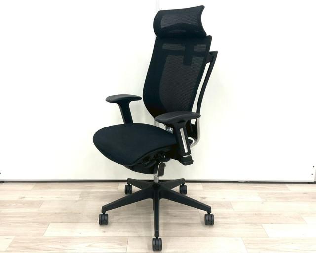 【中古】VIGOR VIG-P50H1-MM　BK アイリスチトセ 肘付ハイバックチェア