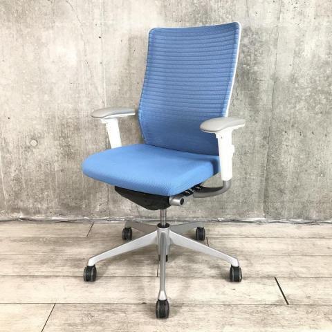 【中古】コーラルチェア CQ85GZ　FSH4 オカムラ（okamura） 肘付ハイバックチェア