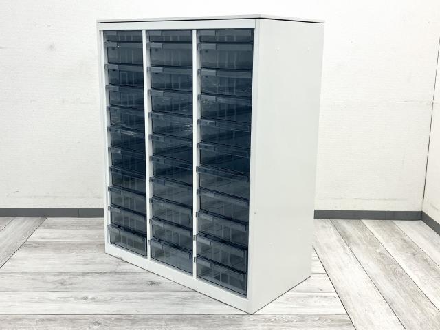 【中古】レクトライン 4B03AD ZA75 オカムラ（okamura） ローキャビネット／クリスタルトレー