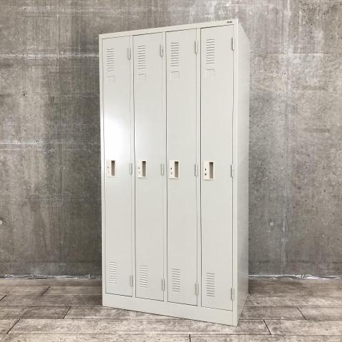 【中古】LKシリーズ  プラス（PLUS） 4人用更衣ロッカー