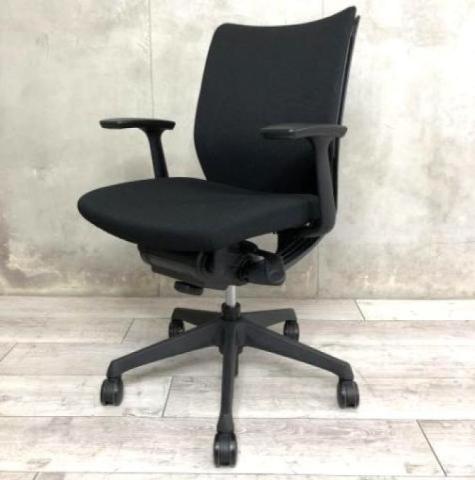 【中古】ヴィスコンテチェア CWJ6ZA FAR9 オカムラ（okamura） 肘付ローバックチェア