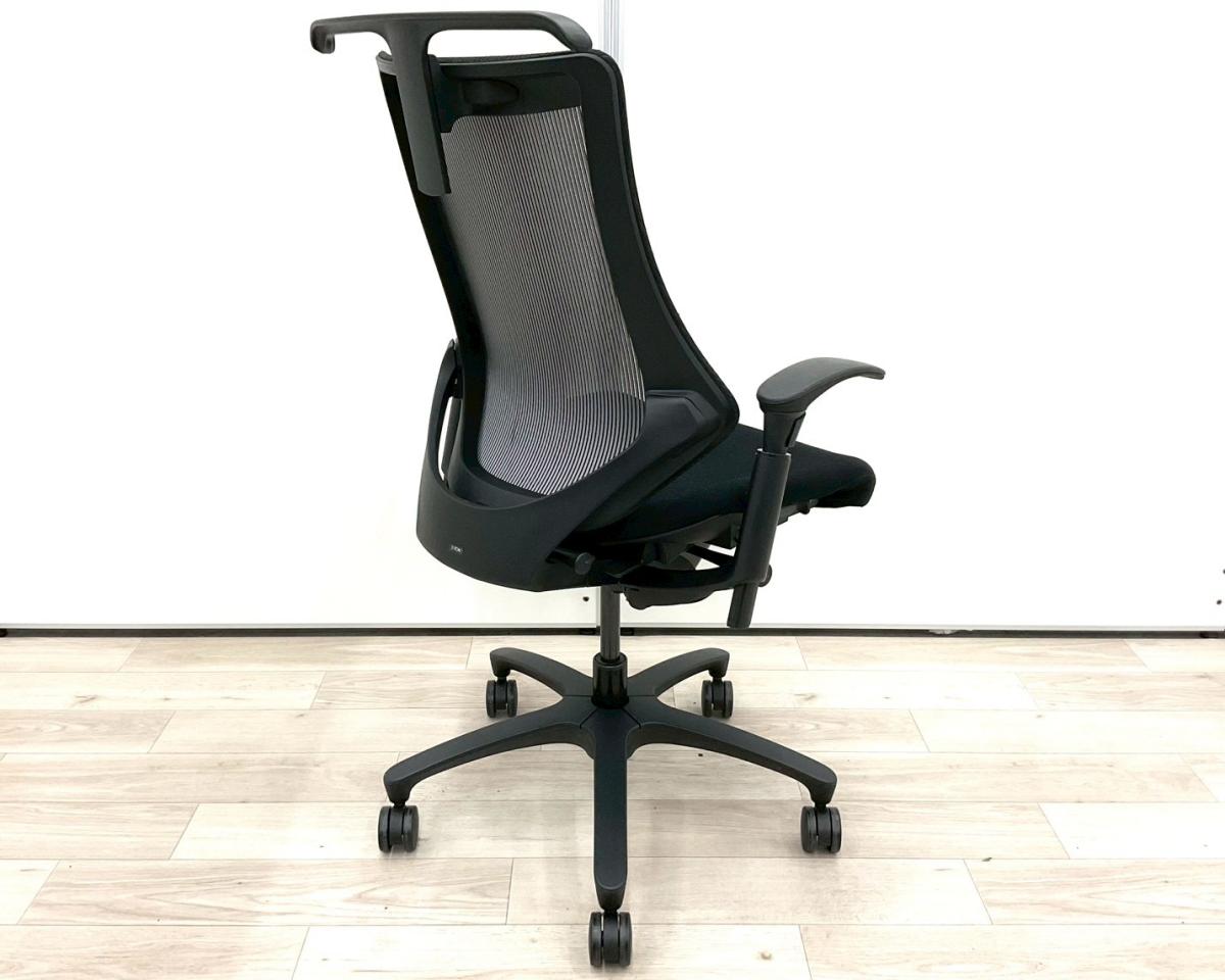 中古】エフメッシュ イトーキ/ITOKI 肘付ハイバックチェア 565252