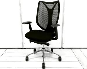 【2022年製】【カスタム品】ワークチェア アームレスト付（シルフィ用） アジャストアーム 可動肘 ブラックボディ スマートオペレーション オススメ(おすすめ) 大人気 ・Okamura/オカムラ ・Sabrina/サブリナスタンダート ※横浜本店撮影画像※