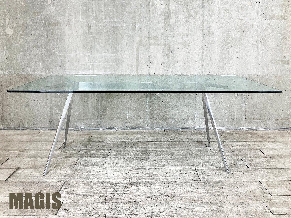 MAGIS /マジス 　バゲット ダイニングテーブル W2050 　クリアガラストップ　ロナン & エルワン・ブルレック
                        その他シリーズ
                                    中古
            